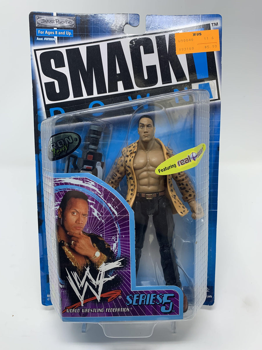 The Rock Smackdown Series 5 WWF Action Figure (New/1999) – Schway