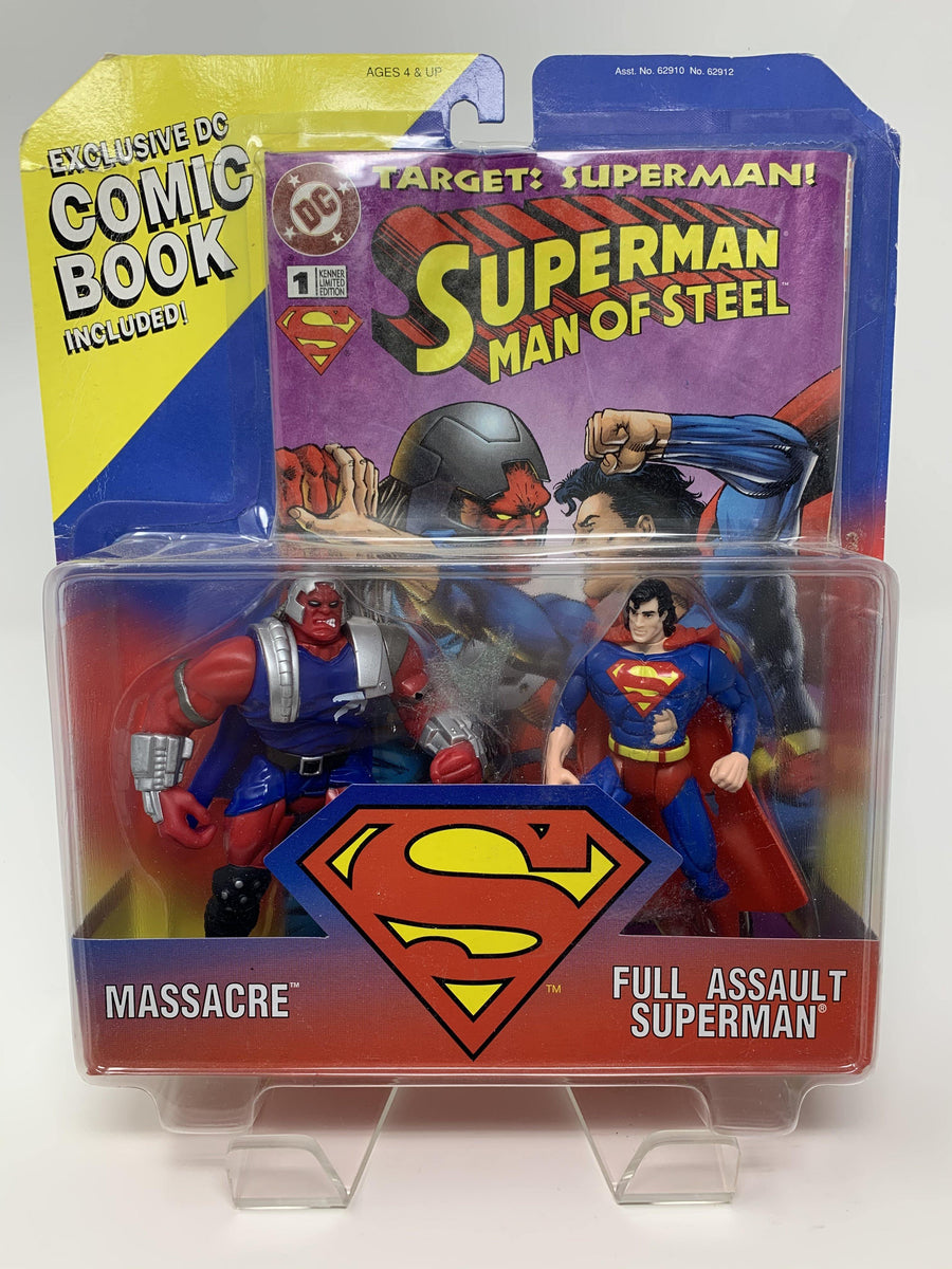 Full Assault Superman vs Massacre Action Figures Set (BRAND NEW/1995)