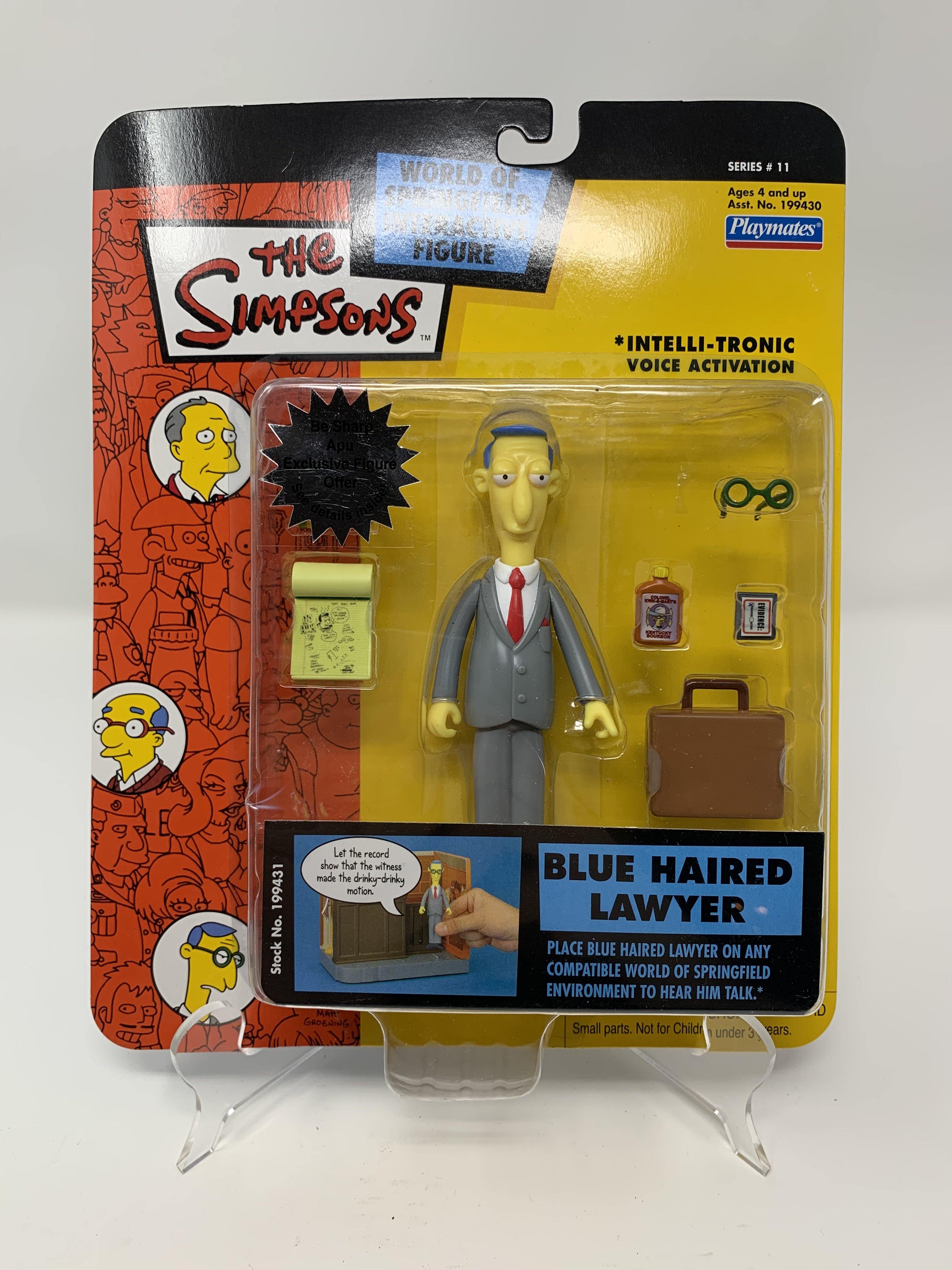 Blue Haired Lawyer The Simpsons Action Figure (Brand New/2002)