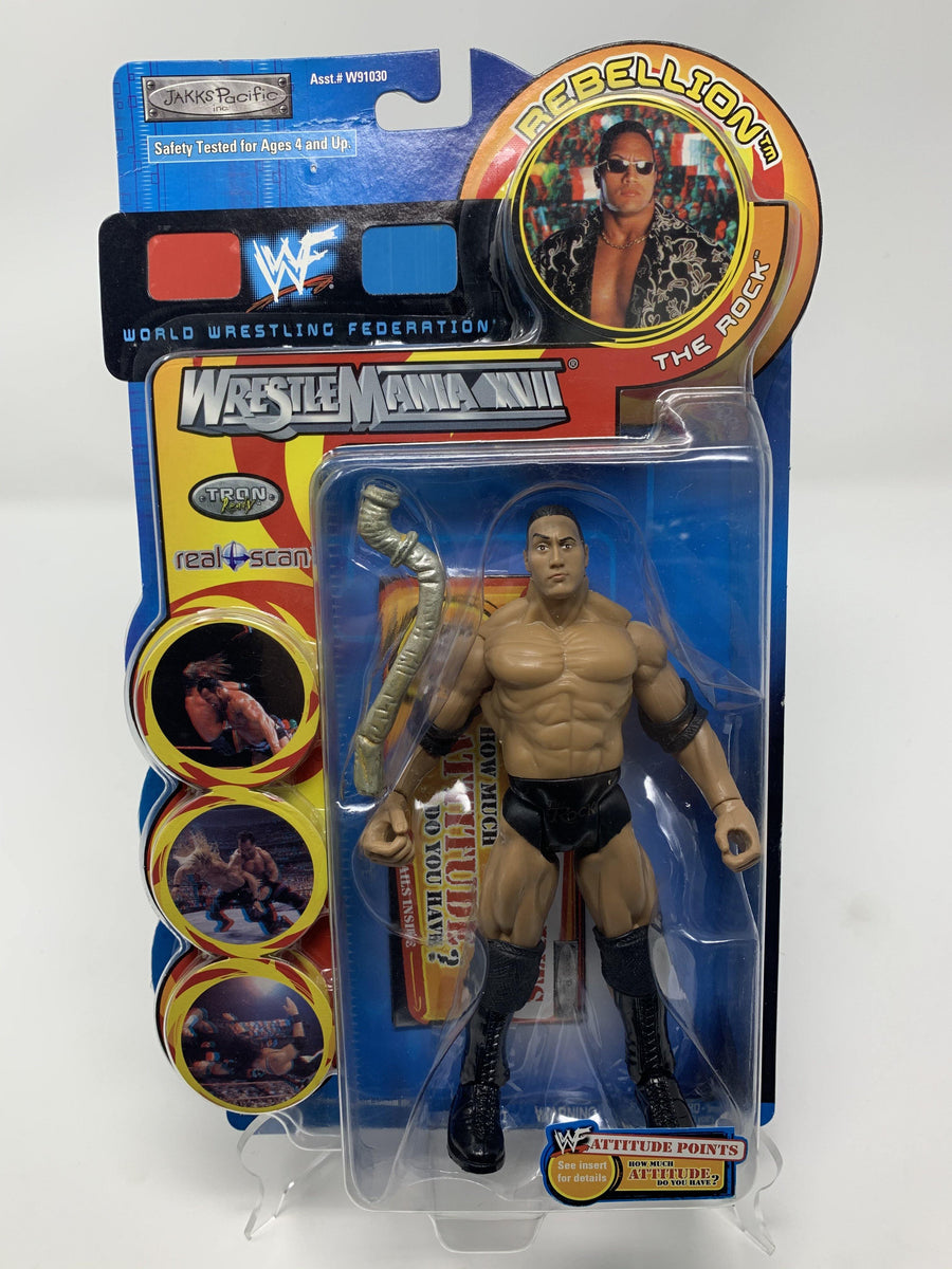 The Rock Wrestlemania 17: Rebellion WWF Action Figure (New/2000