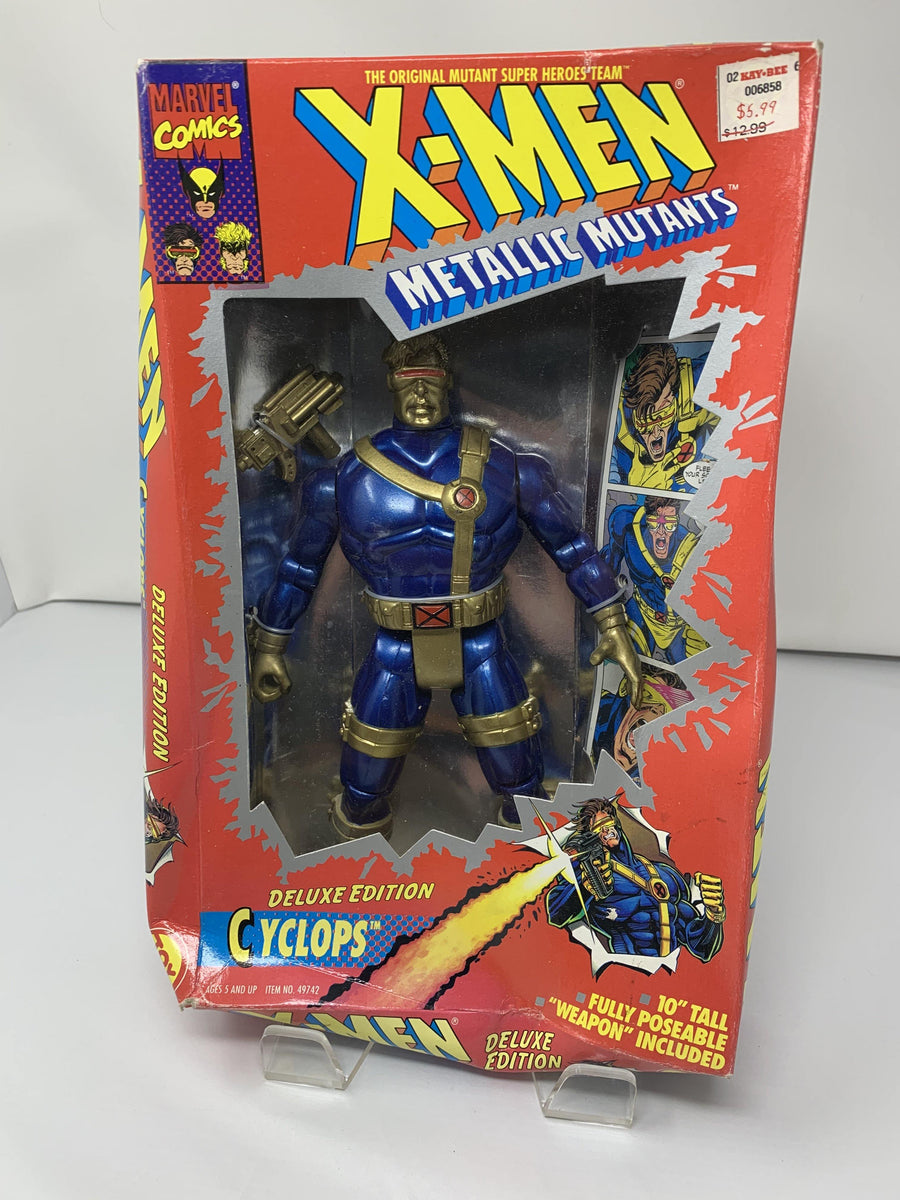 Cyclops of The X-Men (Metallic Mutants) 10’ inch Action Figure (Brand  New/Smushed/1994)