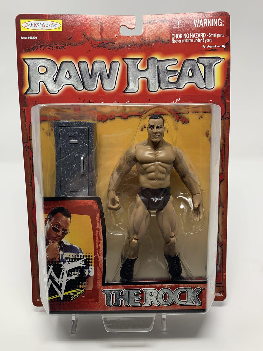 The Rock Raw Heat WWF Action Figure (New/1999) – Schway Nostalgia Co.