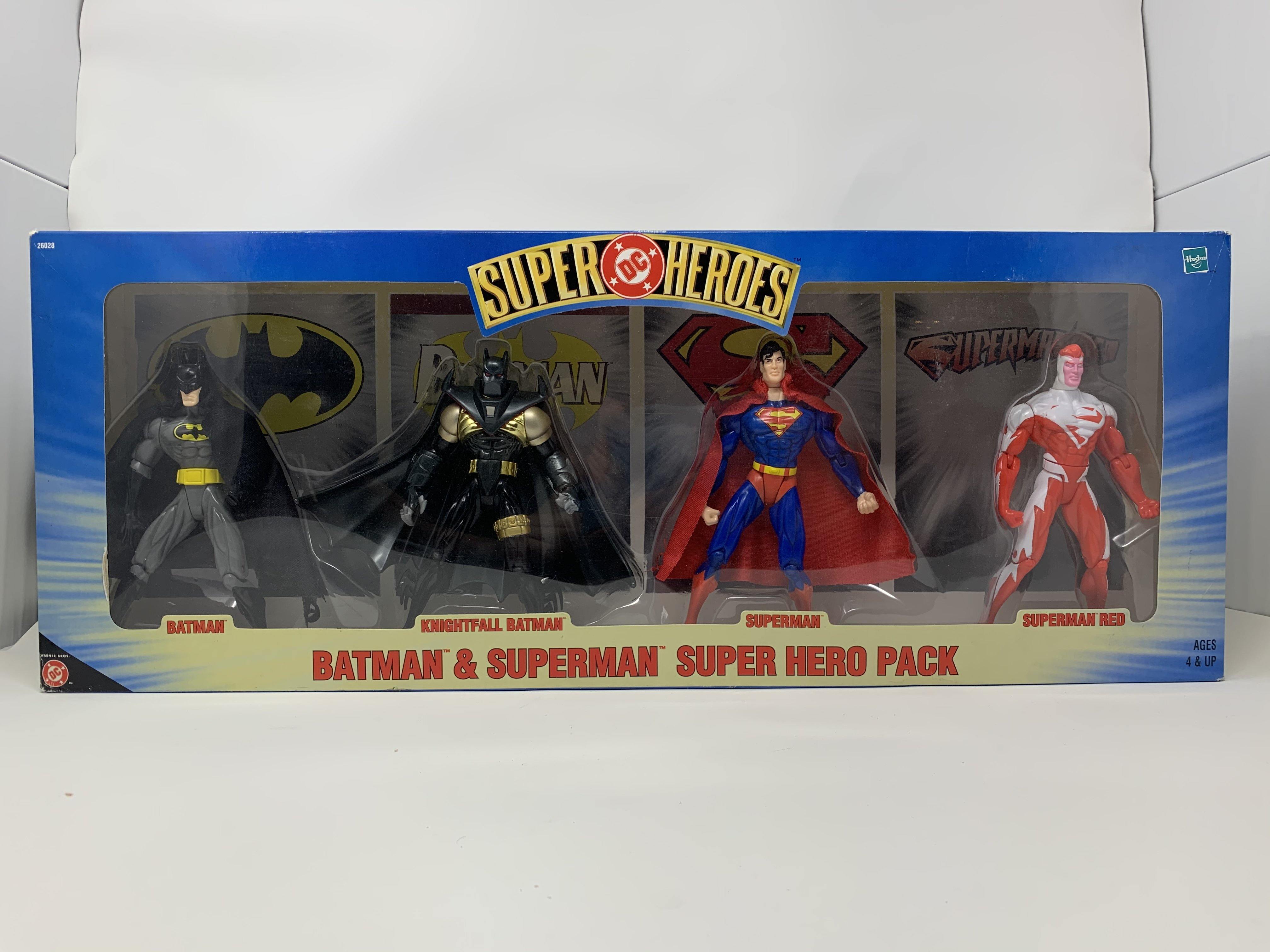 Batman & Superman DC Super Heroes Action Figure 4 Pack (BRAND NEW/1999)