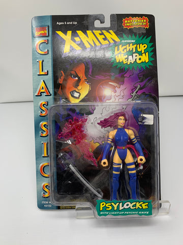 Psylocke w/Light up Weapon X-Men: Classics Action Figure (BRAND NEW/1996) - Schway Nostalgia Co., Action Figure - Action Figure,