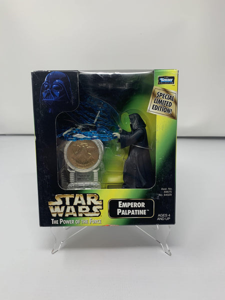 Emperor Palpatine Star Wars: The Power Of The Force Action Figure w/  Special Coin (Brand New/1998)