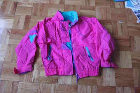 Pink & Teal Cabin Creek Jacket (Medium/Consignment) - Schway Nostalgia Co., Jacket - Action Figure,