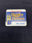 Wal-Mart ‘Create Bigger Pictures’ Promo Button (Used/1990s) - Schway Nostalgia Co., Button/Pin - Action Figure,