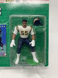 Junior Seau, San Diego, LA Chargers, san diego chargers, chargers, los angeles, california, starting lineup Action Figure, Schway Nostalgia, Action Figure, nfl, football, starting lineup, vintage, toy, collectible, collectible toy, football collectible, football toy, toy, all star, nfl pro bowler, hall of fame nfl hall of fame, nfl hof, nfl hall of famer 