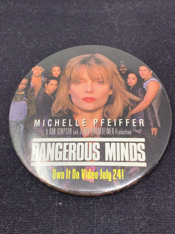 Dangerous Minds Promo Button (Used/1990’s) - Schway Nostalgia Co., Button/Pin - Action Figure,