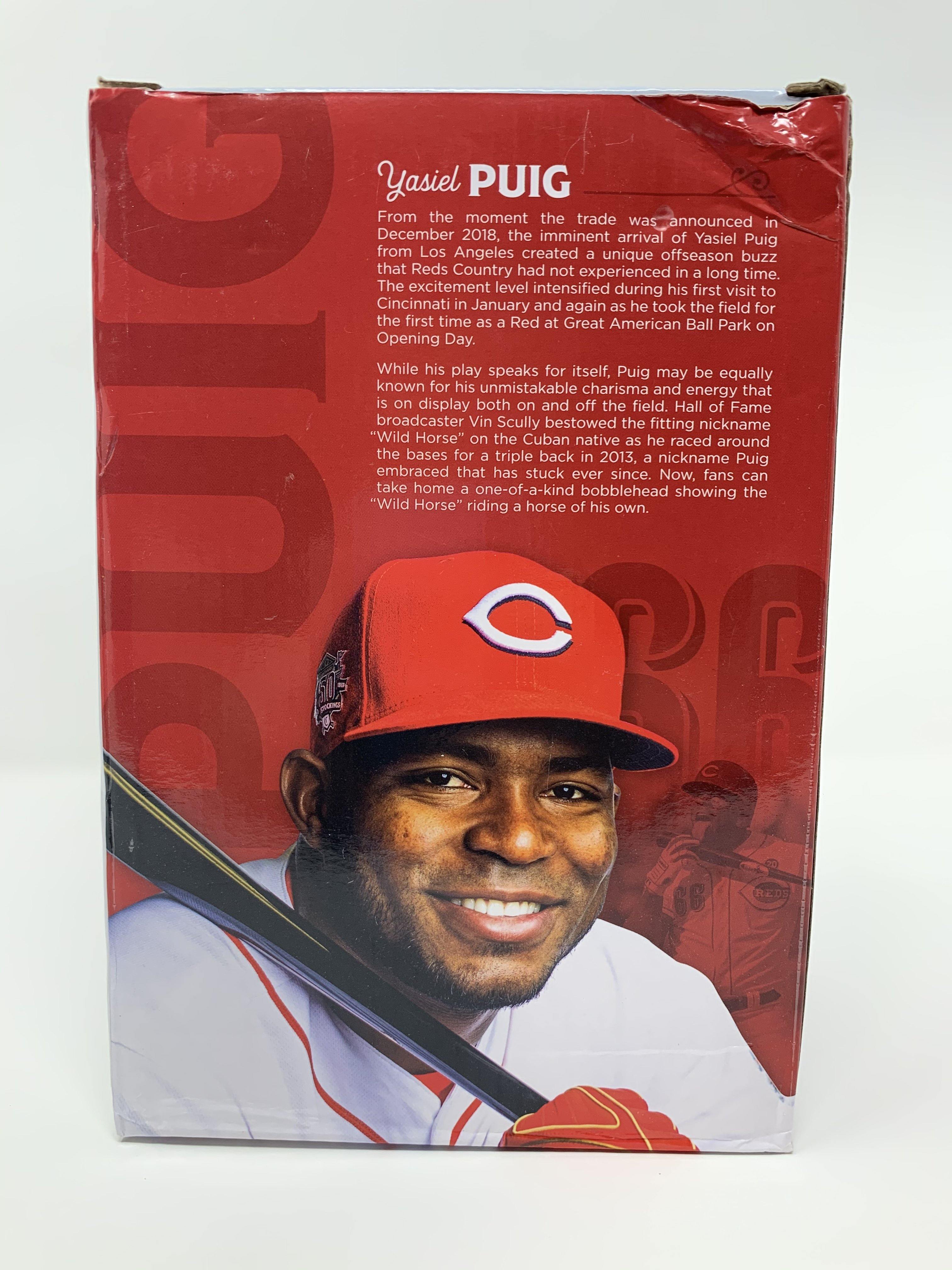 Yasiel Puig Cincinnati Reds Billboard Bobblehead FOCO