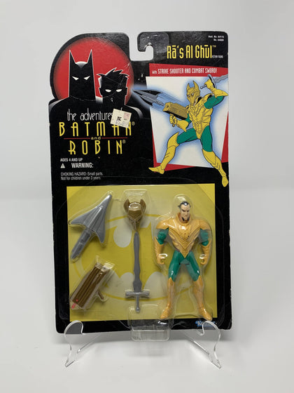 Ras Al Ghul, Batman the animated Series, batman cartoon, Action Masters, dc, warner bros, Kenner, DC comics, Brand New toy, Schway Nostalgia, Action Figure, 90s cartoon, super heroes, vintage toys, vintage toy, collectible toy, collectible toys, collectible, collectibles, retro toys, batman collectible, batman toy