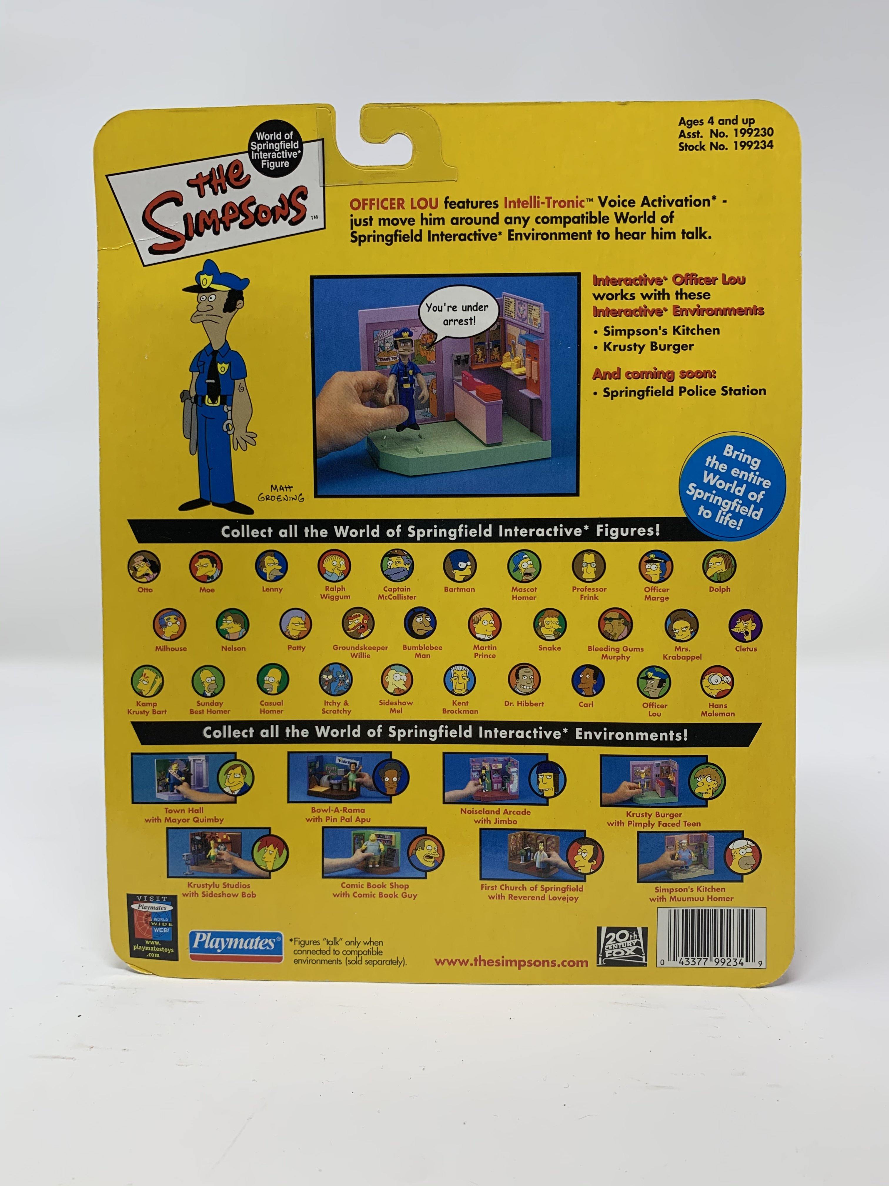 Officer Lou The Simpsons Action Figure (Brand New/2001