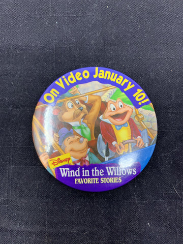 Wind in the Willows Promo Button (Used/1990’s) - Schway Nostalgia Co., Button/Pin - Action Figure,