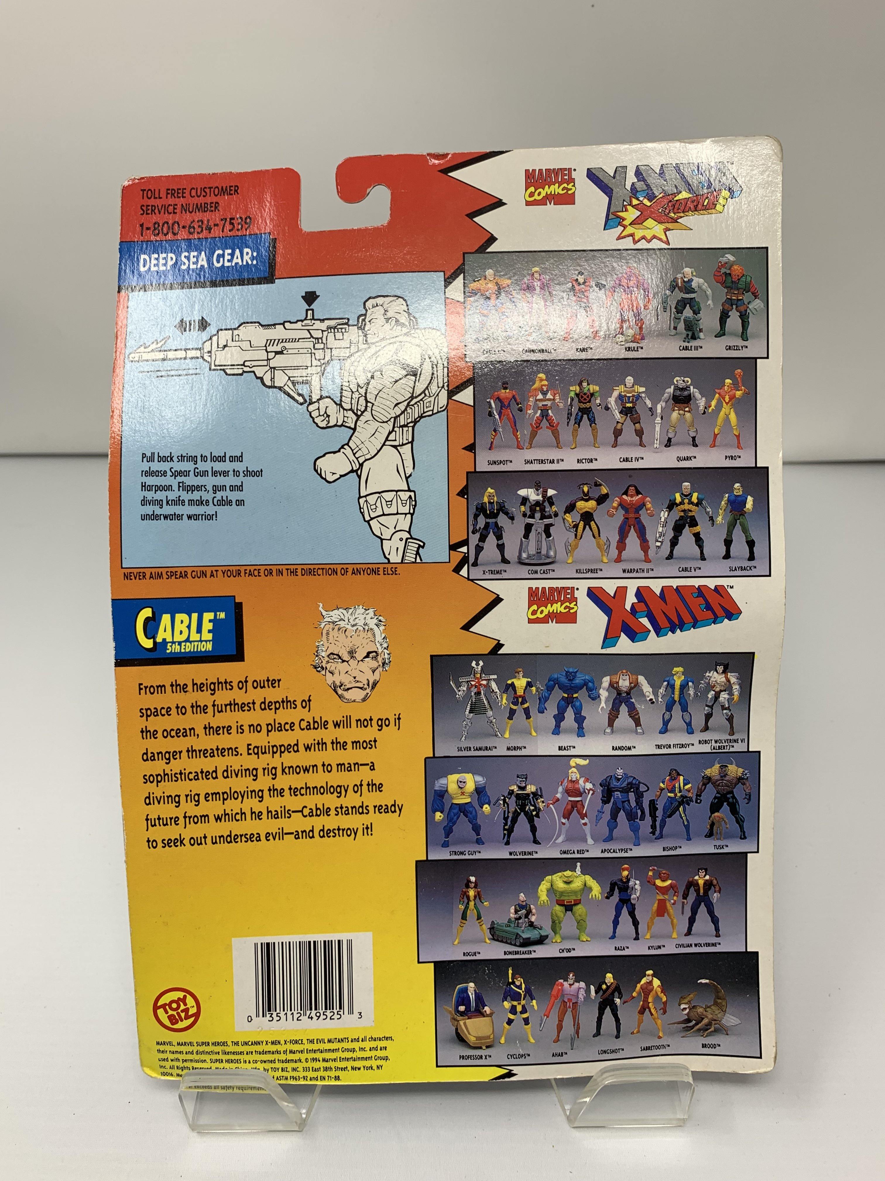 Cable X-Men of X Force Action Figure (BRAND NEW/Card Bent/1994