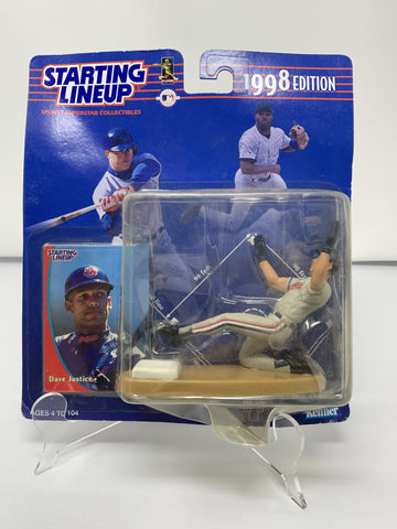 David Justice, Cleveland Indians, MLB, Starting Lineup, starting lineup Action Figure, Schway Nostalgia Co., Action Figure, mlb, baseball, baseball, starting lineup, vintage, toy, collectible, collectible toy, baseball, baseball collectible, baseball toy,