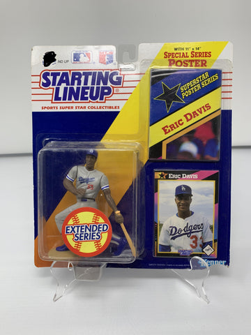 Eric Davis, Los Angeles Dodgers, la, los angeles, California, Starting Lineup, starting lineup Action Figure, Schway Nostalgia Co., Action Figure, mlb, baseball, mlb all star, baseball, vintage, toy, collectible, collectible toy, baseball, baseball collectible, baseball toy, vintage MLB poster
